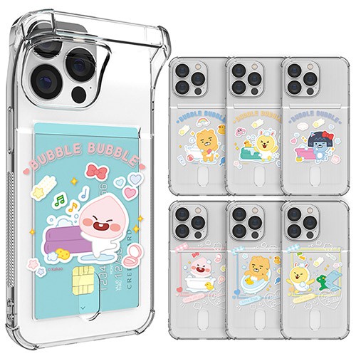 Ốp điện thoại trong suốt họa tiết logo LITTLE KAKAO FRIENDS BUBBLE cho IPhone14 IPhone13 13PRO MAX 13MINI IPhone12 12Pro IP11 11PRO