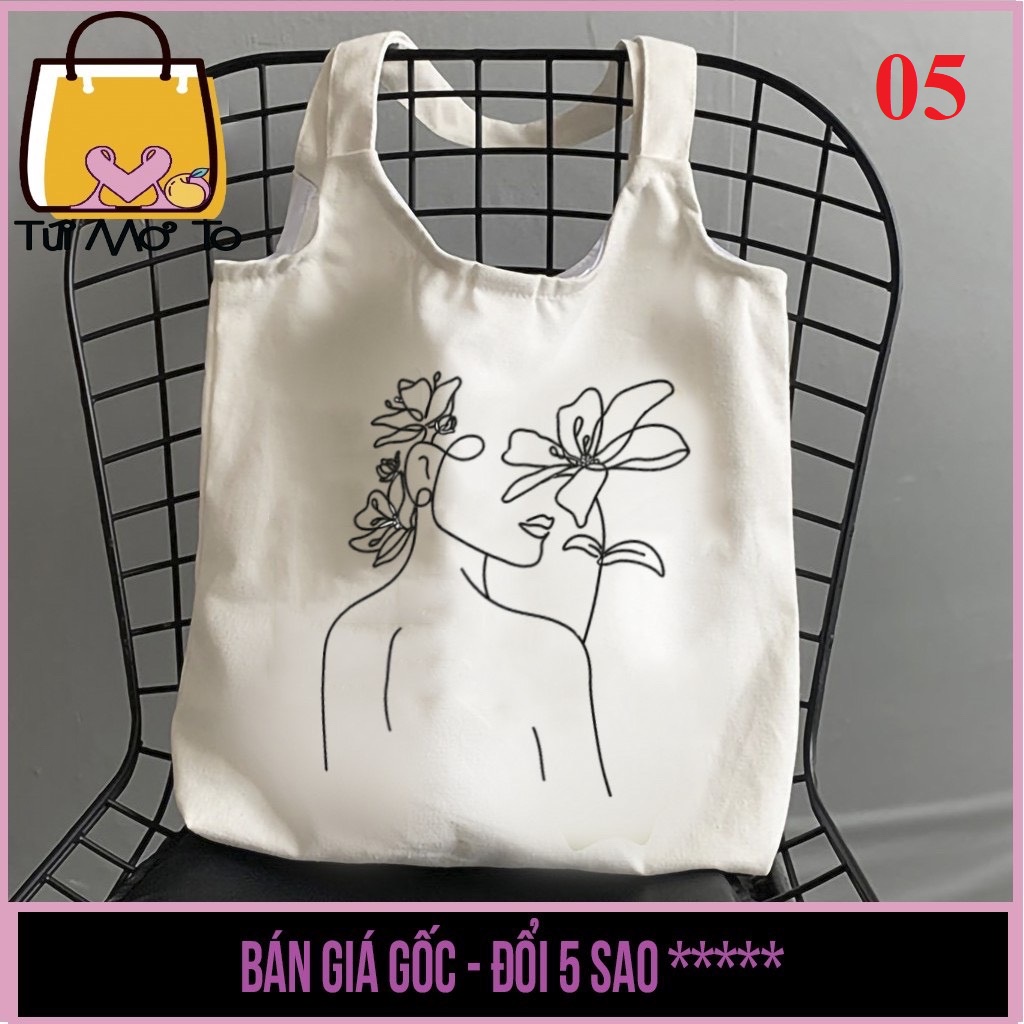 [Nhận In Theo Mẫu] 100 Mẫu Hot Nhất Túi Tote Vải Canvas Đẹp Cực Hot Có Khóa Miệng