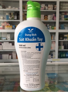 Nước rửa tay khô chai 500ml