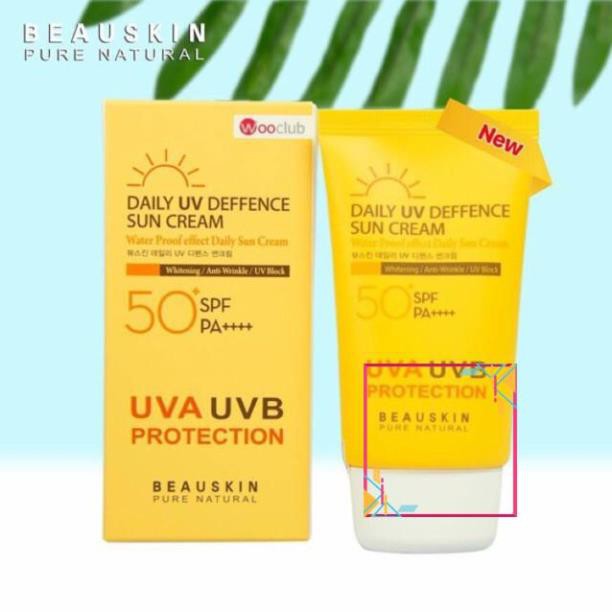 HÀNG CHÍNH HÃNG- Kem Chống Nắng Lên Tông, Dưỡng Trắng Da Beauskin Daily UV Deffence Sun Cream SPF 50 PA+++ Hàn quốc 50ml