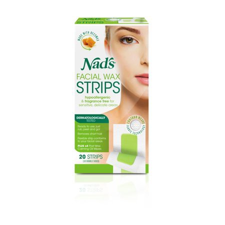 Miếng dán tẩy lông Nad's Facial Wax Strips X 20