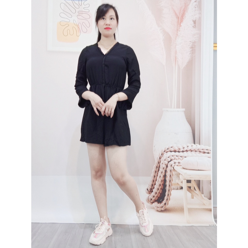 Jumsuit đùi chất đũi bao mát đẹp