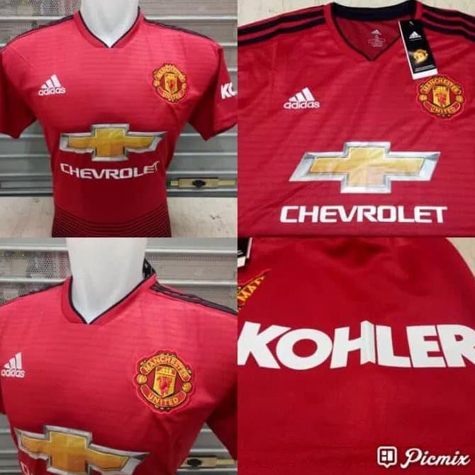 Áo Thun Bóng Đá Đội Tuyển Manchester_united Mu 2018-2019