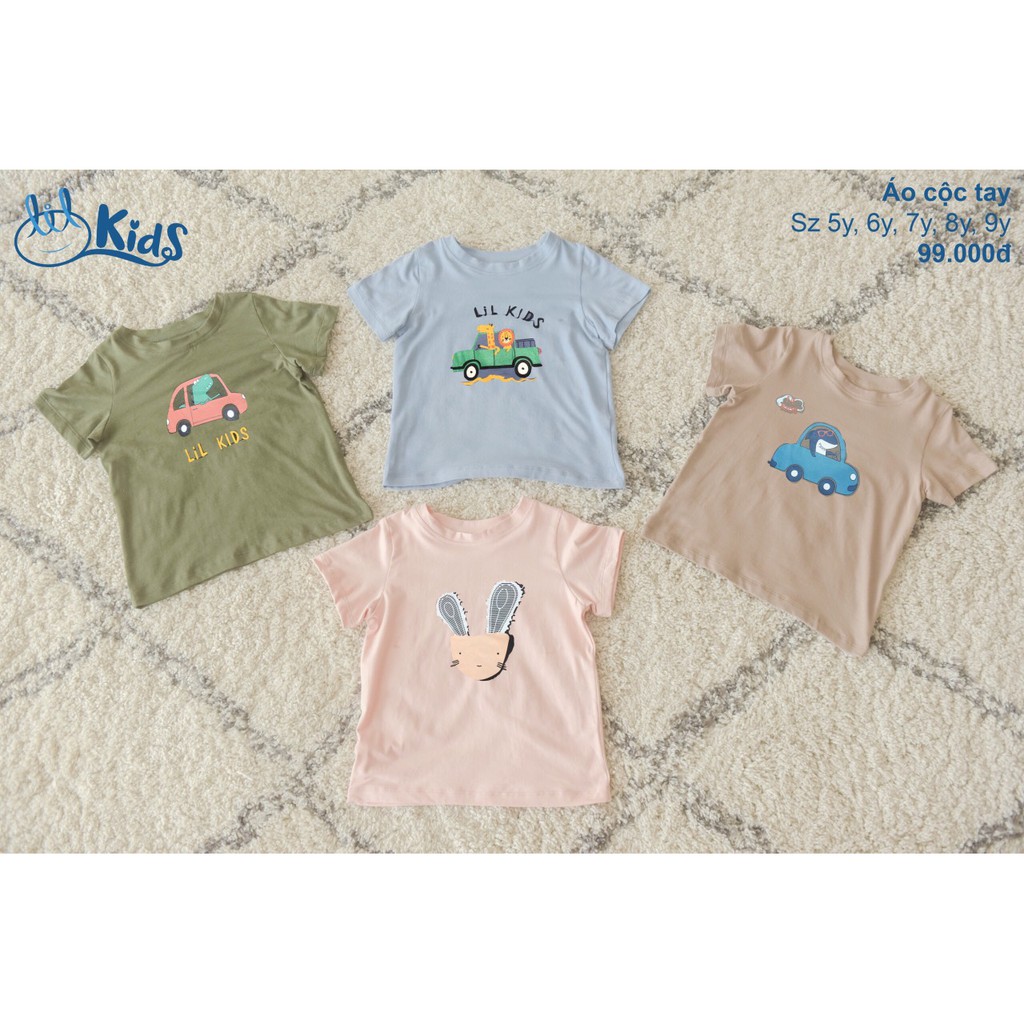 Áo cộc tay kids 2021 cho bé 5 tuổi đến 9 tuổi little love