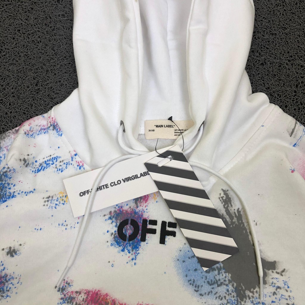 Áo Khoác Hoodie Off White Họa Tiết Galaxy