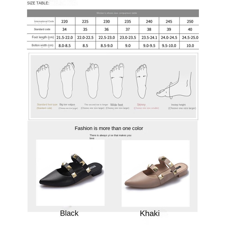 2022 new style women's summer Baotou half slippers