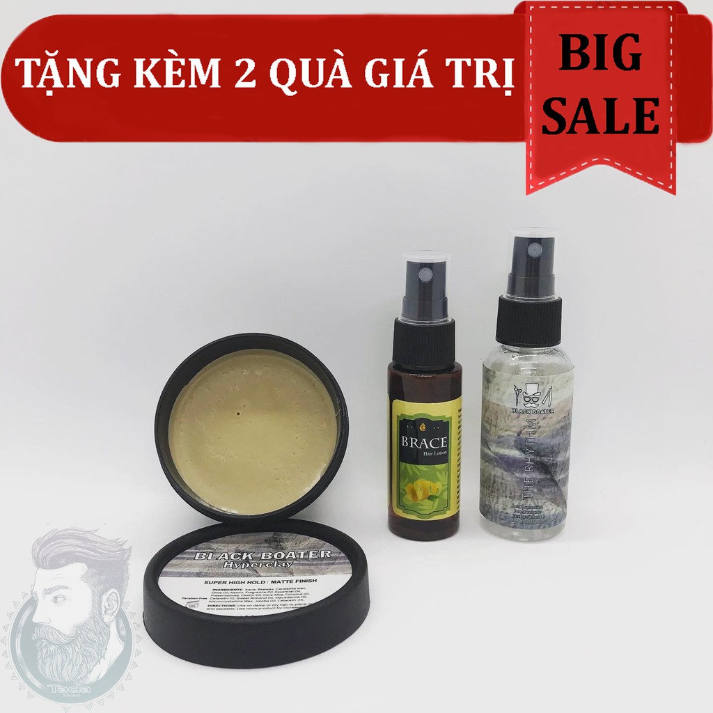 ✅[TẶNG 2 QUÀ] Sáp vuốt tóc nam Hyperclay 100g + Tặng Pre Styling & Hair Lotion