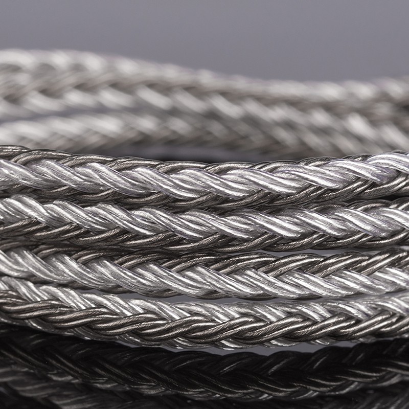 Dây Cáp Bạc 16 Lõi 2.5 / 3.5 / 4.4mm Kèm Đầu Mmcx / 2pin / Qdc Cho Zs10 Pro As10 Zsx Zsn C12 Bl-03