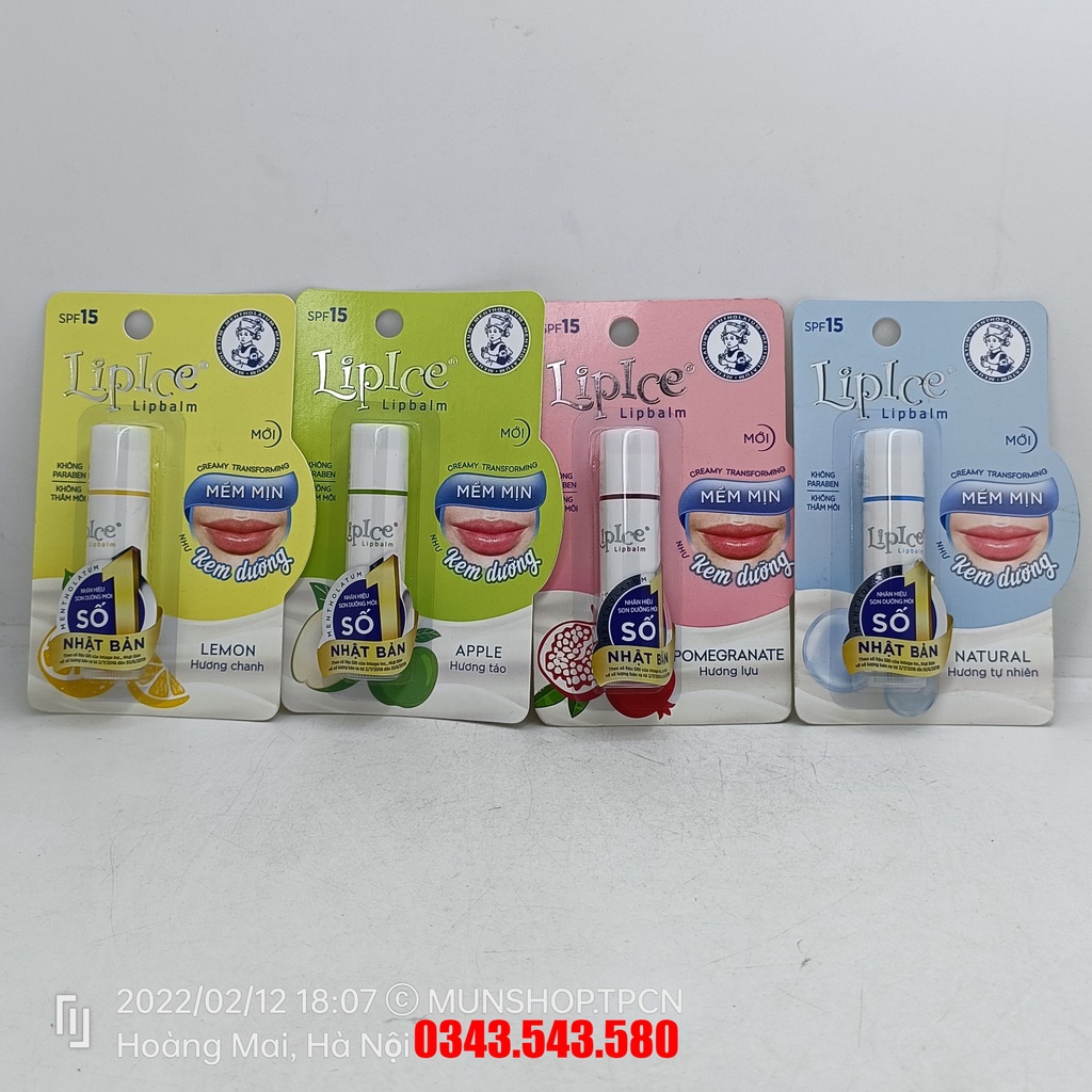 Son dưỡng không màu LipIce Lipbalm - Son dưỡng số 1 Nhật Bản