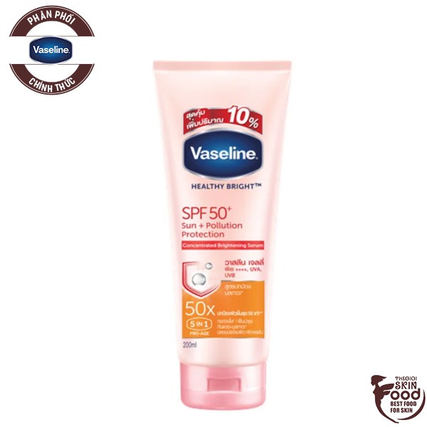 Serum Dưỡng Thể Chống Nắng & Nâng Tông Tức Thì Vaseline Healthy Bright