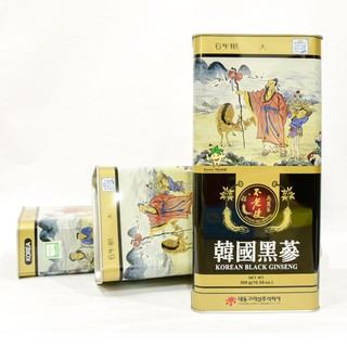Hắc sâm củ khô 300g hộp thiếc chính hãng Deadong Hàn Quốc