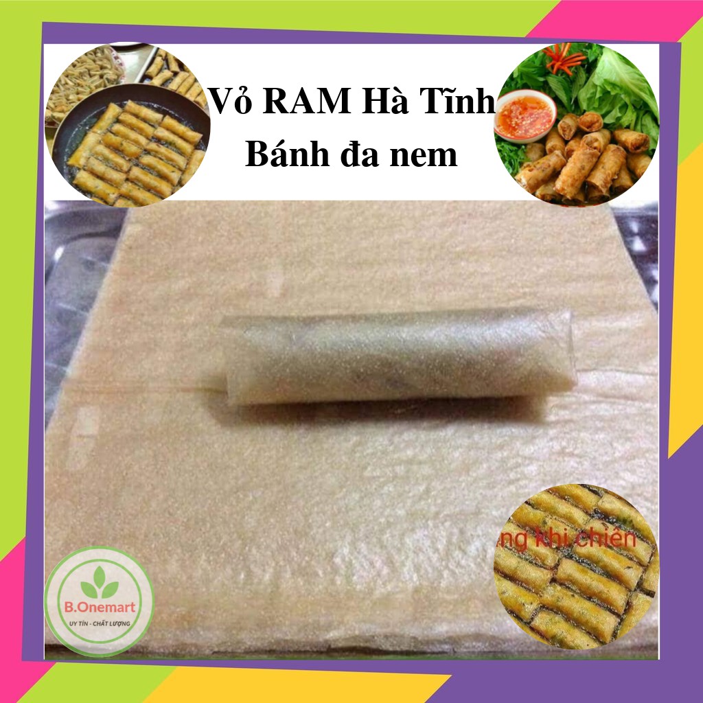 Bánh đa nem hà tĩnh - vỏ ram cao cáp làm nem rán thếp 100 lá