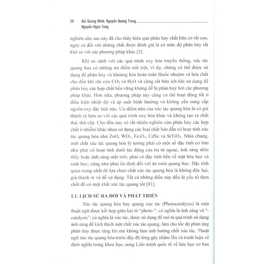 Sách - Nghiên Cứu Về Xúc Tác Quang Hóa Trong Xử Lý Nước (Ví Dụ Trong Phân Hủy Diclofenac Và Sulcotrione) (Bìa Cứng)