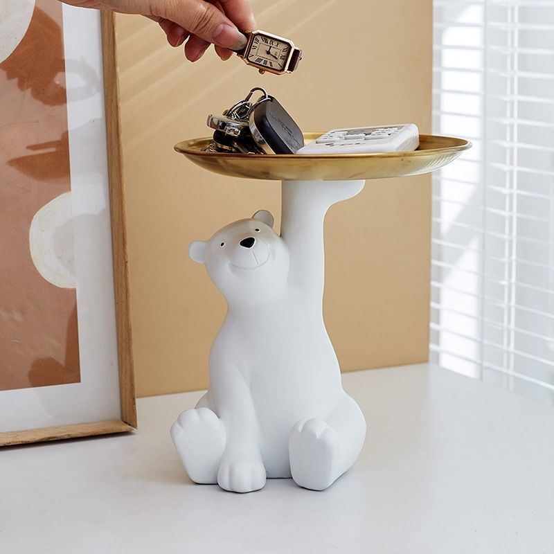 Khay Đựng Chìa Khóa Hình Gấu Độc Đáo Trang Trí Nhà Cửa/ Tiệc Cưới