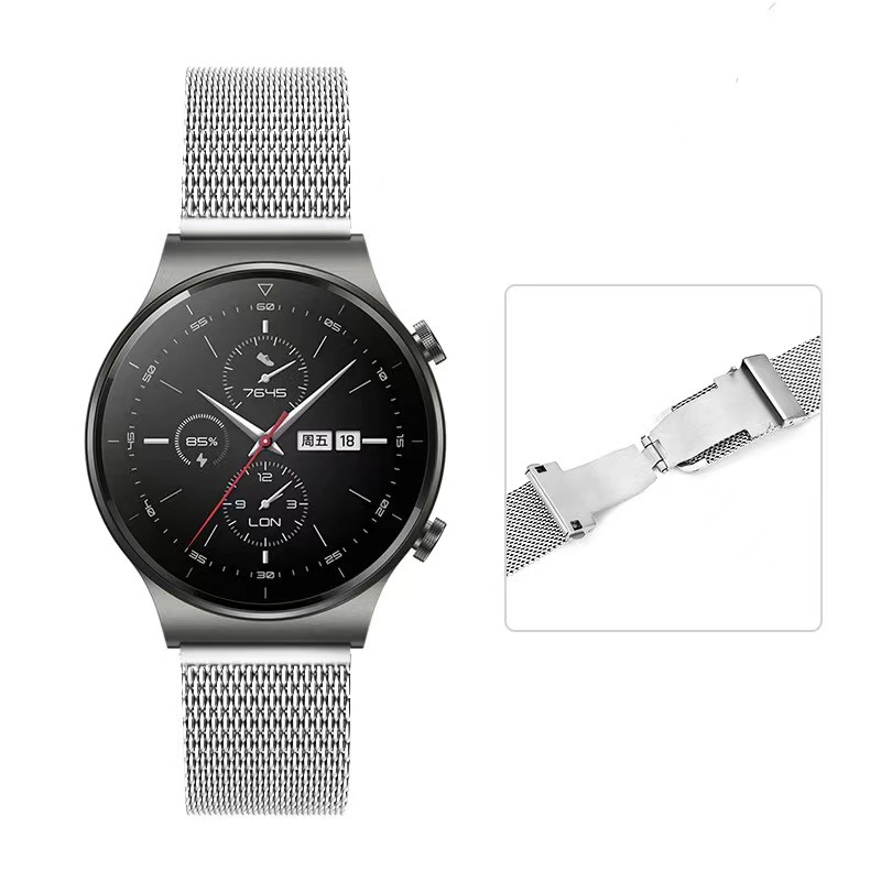 Dây Đeo Kim Loại Milanese Cho Đồng Hồ Thông Minh Samsung Galaxy Watch 4 3/Huawei GT2/3 22mm 20mm