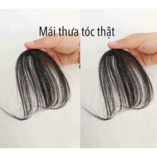 Tóc mái thưa tóc thật