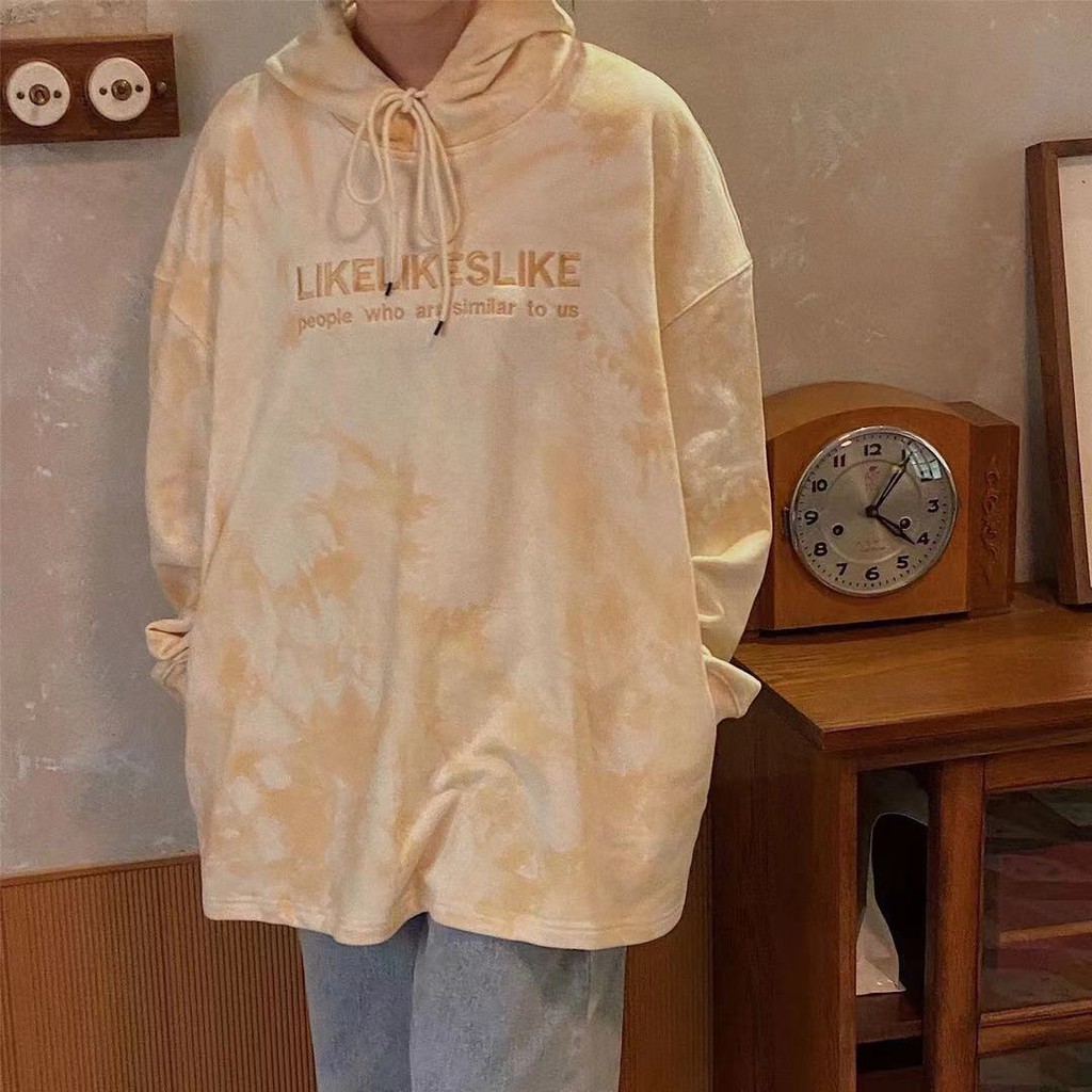 ladies tie dye print long sleeve hoodie sweatshirt | BigBuy360 - bigbuy360.vn