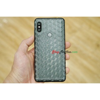 Bộ 3 Skin Dán Mặt Lưng Vân 3D Xiaomi Redmi Note 6 Pro
