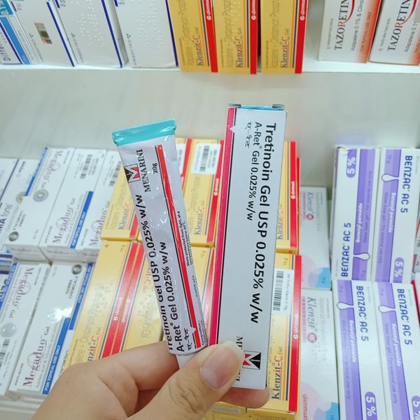 Tretinoin gel 0.025% - Aret UPS Gel Ấn Độ 20gr