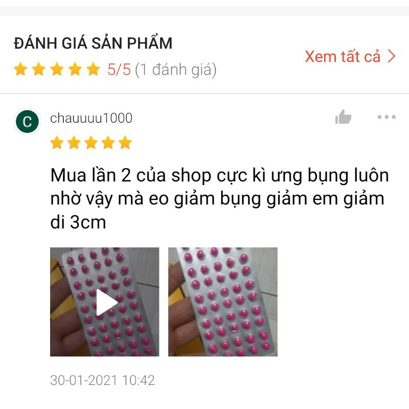 Nhuận tràng Kokando Nhật Bản vỉ 50 viên