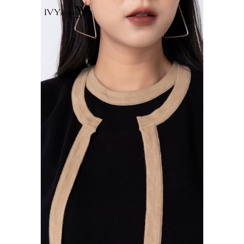 Áo khoác len có túi vuông IVY moda MS 77M3918