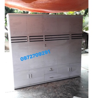 Nội thất phòng ngủ tủ nhựa đài loan 5 cánh