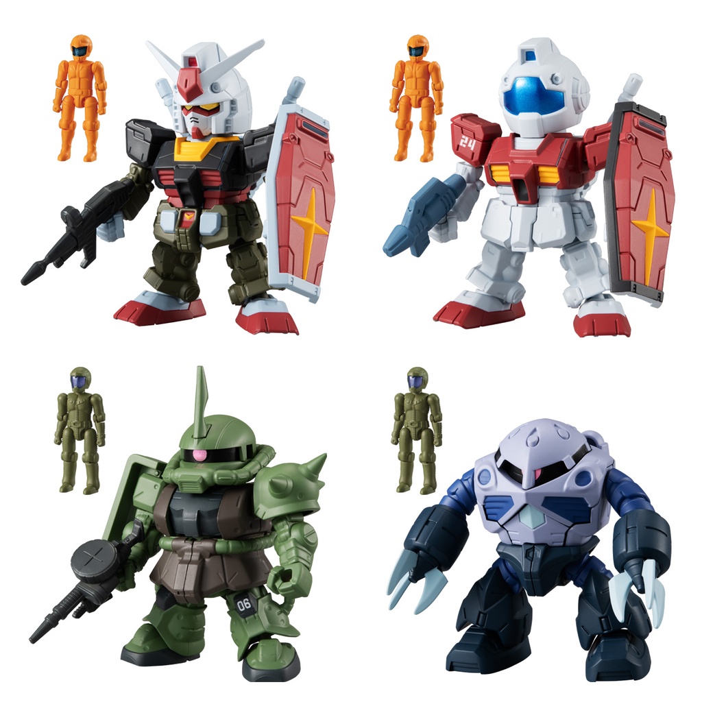 Mô Hình Gundam Micro Wars lắp sẵn nhiều khớp cử động Chính hãng Bandai Nhật Bản Mobile Suit Shokugan Candy Toy Hàng New