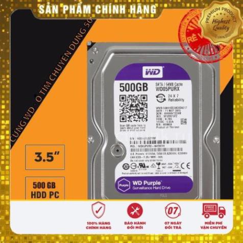 Ổ cứng Chuyên dụng Camera 500G/ 1TB/ 2TB tím Nk - Bảo hành 12 tháng