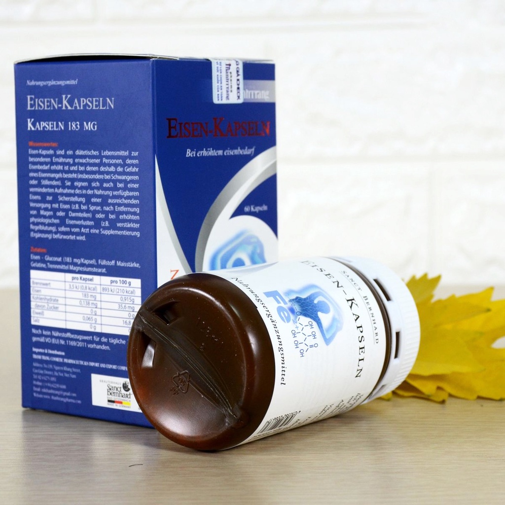 Viên uống Sắt Sanct Bernhard Đức cải thiện thiếu máu do thiếu sắt (60 Viên)
