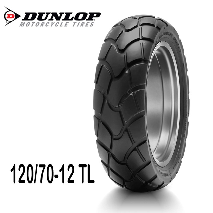 Lốp xe máy Dunlop D604 120/70-12 TL kiểu dáng Cruiser/Touring, xuất xứ Indo