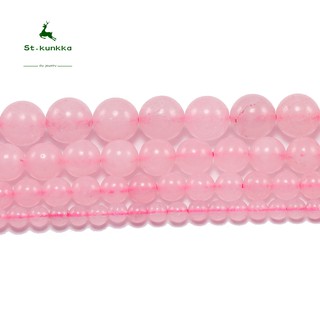 St.kunkka Chuỗi Hạt Đá Thạch Anh Hồng (1 Loại 4X6X8X10X12Mm)