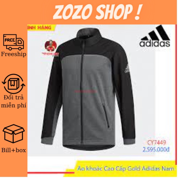 áo khoác thể thao 3 sọc adidas nam nữ chất poly
