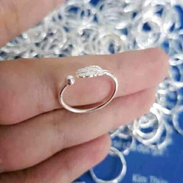 Nhẫn Bạc Ta Hình Lông Vũ