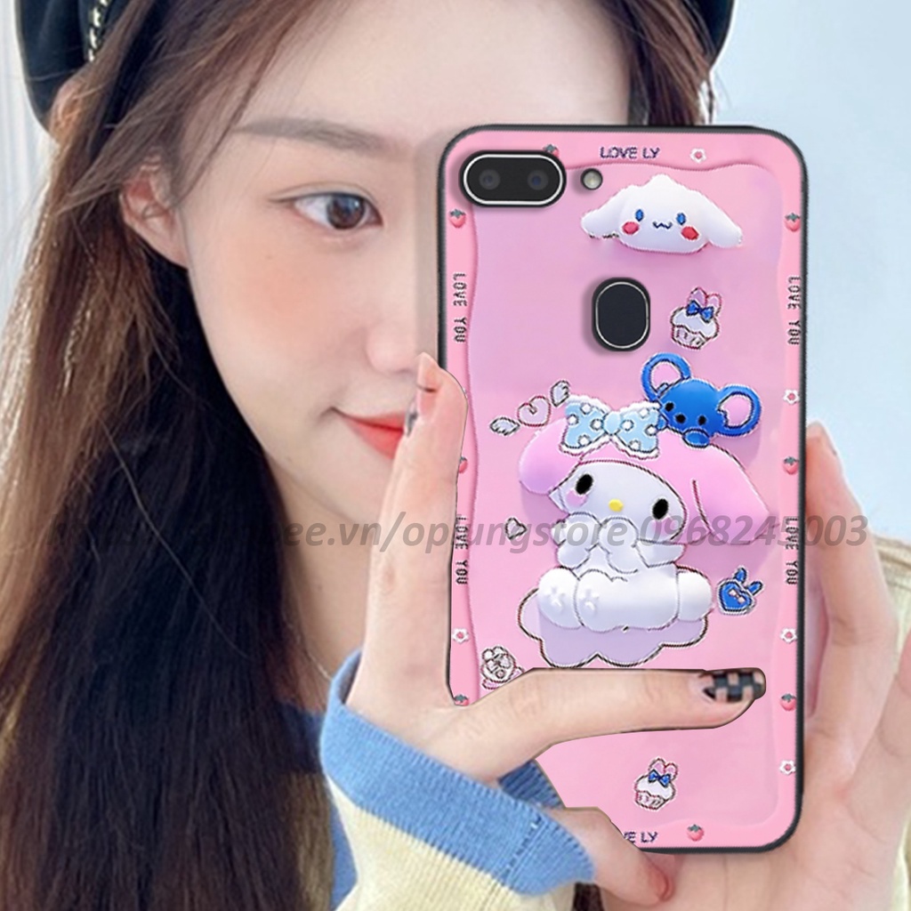 Ốp lưng oppo Realme 1 / 2 / 2 Pro / Oppo F7 Youth in hình 3D gấu cute cool ngầu giả nổi.