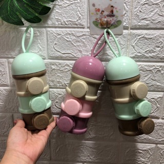 Hộp chia sữa chia cháo 3 ngăn có quai xách