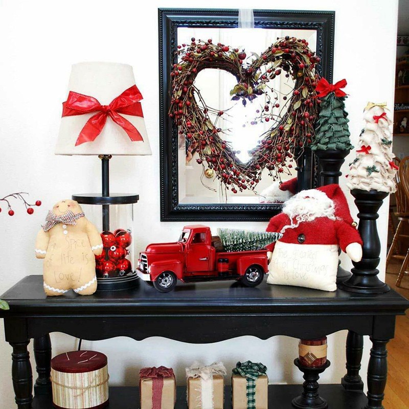 Metal Rustic Pickup Truck Christmas Tree,Home Christmas Decorations