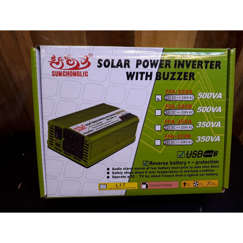 inverter 12v ra 220v 500w-bộ chuyển đổi điện rẻ-thiết bị chuyển đổi điện 12dc ra 220v ac