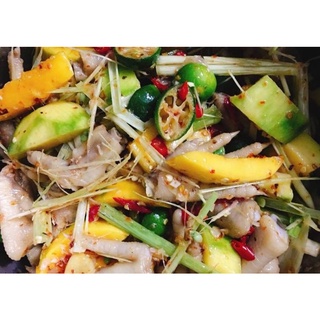 (Ăn Liền) 16 - 22 Chân Gà Sốt Thái Mix Xoài Non Chua Cay Đậm Đà (600g chân gà)