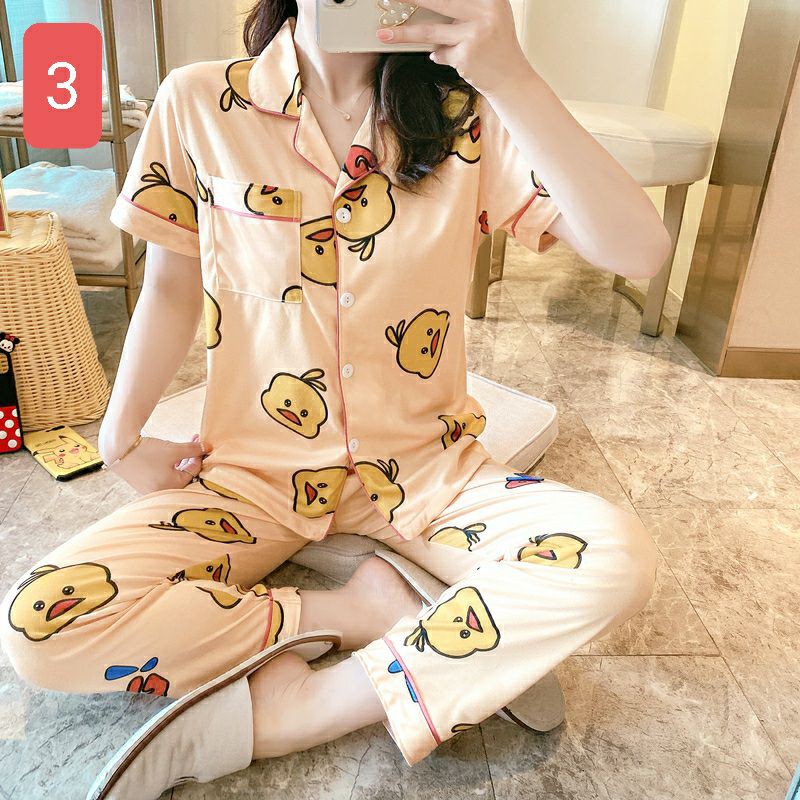 Pijama Cộc Tay Cotton Tơ Sữa Mềm Mịn Thoáng Mát | BigBuy360 - bigbuy360.vn