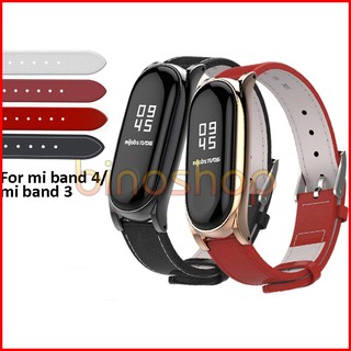 Dây đeo miband 4, miband 3 da bò CS viền cong chính hãng MIJOBS, dây đeo thay thế mi band 3, mi band 4 da bò CS MIJOBS