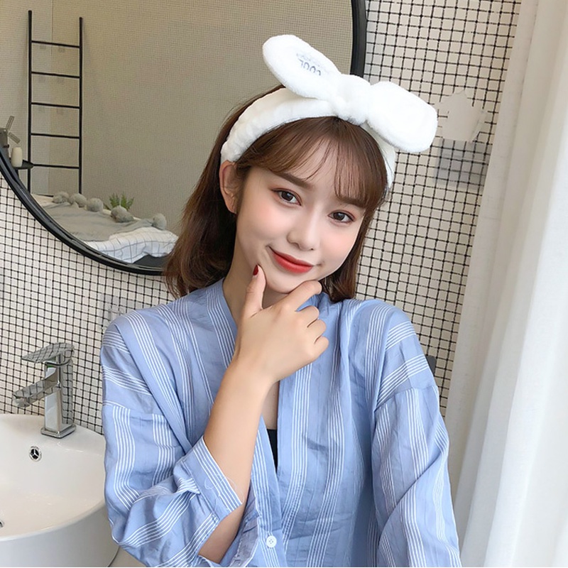 Băng Đô Cài Tóc Bản Rộng Chất Liệu Mềm Mại Co Giãn Chống Trượt Phong Cách Hàn Quốc Xinh Xắn Cho Nữ