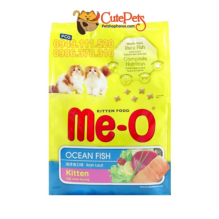 Thức ăn cho mèo con Me-o 400g kitten vị cá biển Ocean Fish - Phụ kiện thú cưng Hà Nội