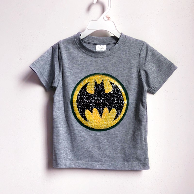 Áo thun cho Bé Trai Bat Man Paw Patrol Cườm Lật (Marshal và Chase) cho bé từ 1T - 7T