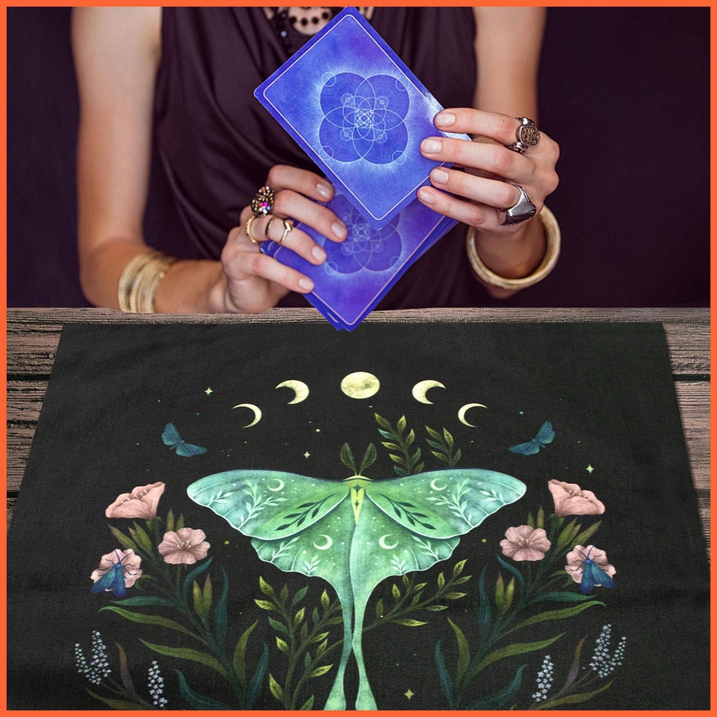 Khăn Trải Bàn 60x60cm 60x60cm Họa Tiết Bài Tarot Đẹp Mắt