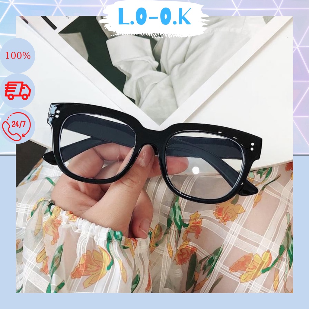 Kính giả cận chữ V nam nữ phong cách Hàn Quốc - Kính mắt thời trang V0_LOOK