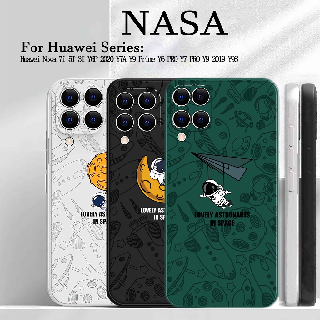 Ốp Điện Thoại Silicon Hình NASA Cho Huawei Y6P Y7A Y6 Pro 2019 Y9S Nova 7i 5T 3i P30 Lite