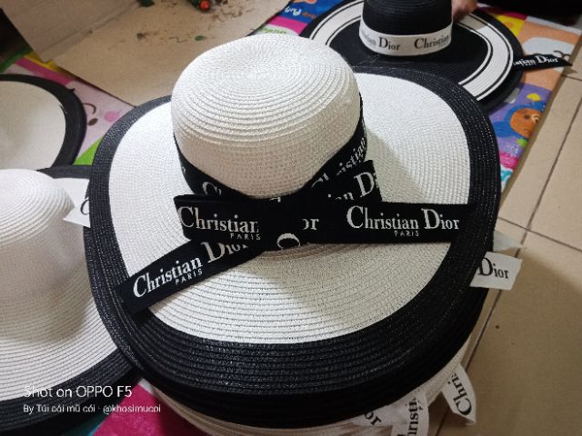 Mũ vành rộng cao cấp Christian Dio vành 14 cm