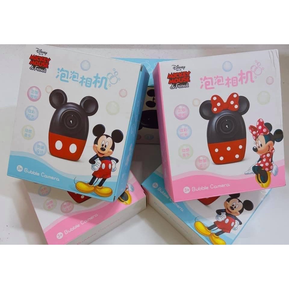 Đồ Chơi Cho Bé, Đồ Chơi Máy Ảnh Thổi Bong Bóng Hình MICKEY Có Nhạc Dễ Thương Cho Bé