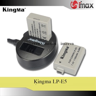Combo pin sạc máy ảnh Kingma cho Canon LP-E5