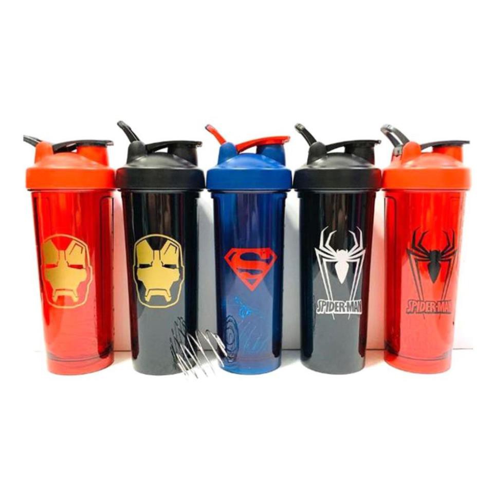 Bình Lắc Shaker Tập Gym 700ML - Siêu Anh Hùng Marvel - Bình lắc tập GYM